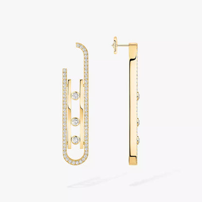 [Veyra Jewelry]Diamond Pendant Earrings Move 10Th