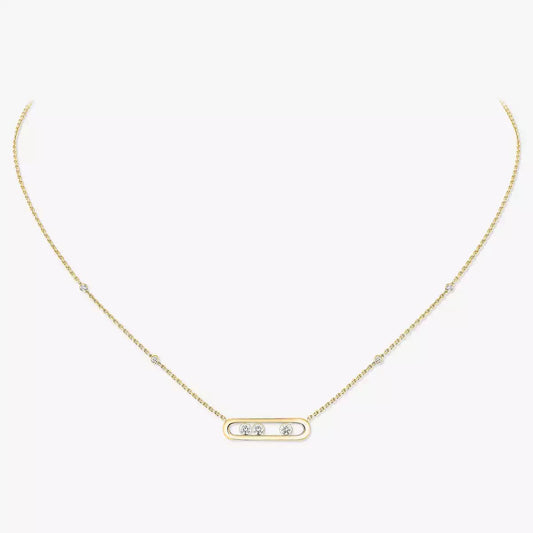[Veyra Jewelry] Baby Move Gold Diamond Necklace