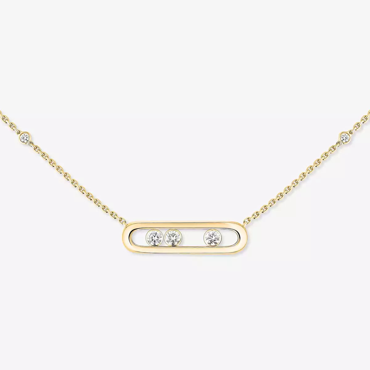 [Veyra Jewelry] Baby Move Gold Diamond Necklace