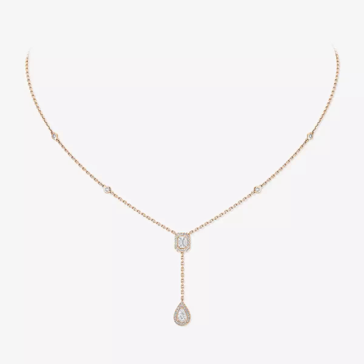 [Veyra Jewelry]Gold Diamond Tie Necklace