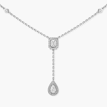 [Veyra Jewelry]Gold Diamond Tie Necklace