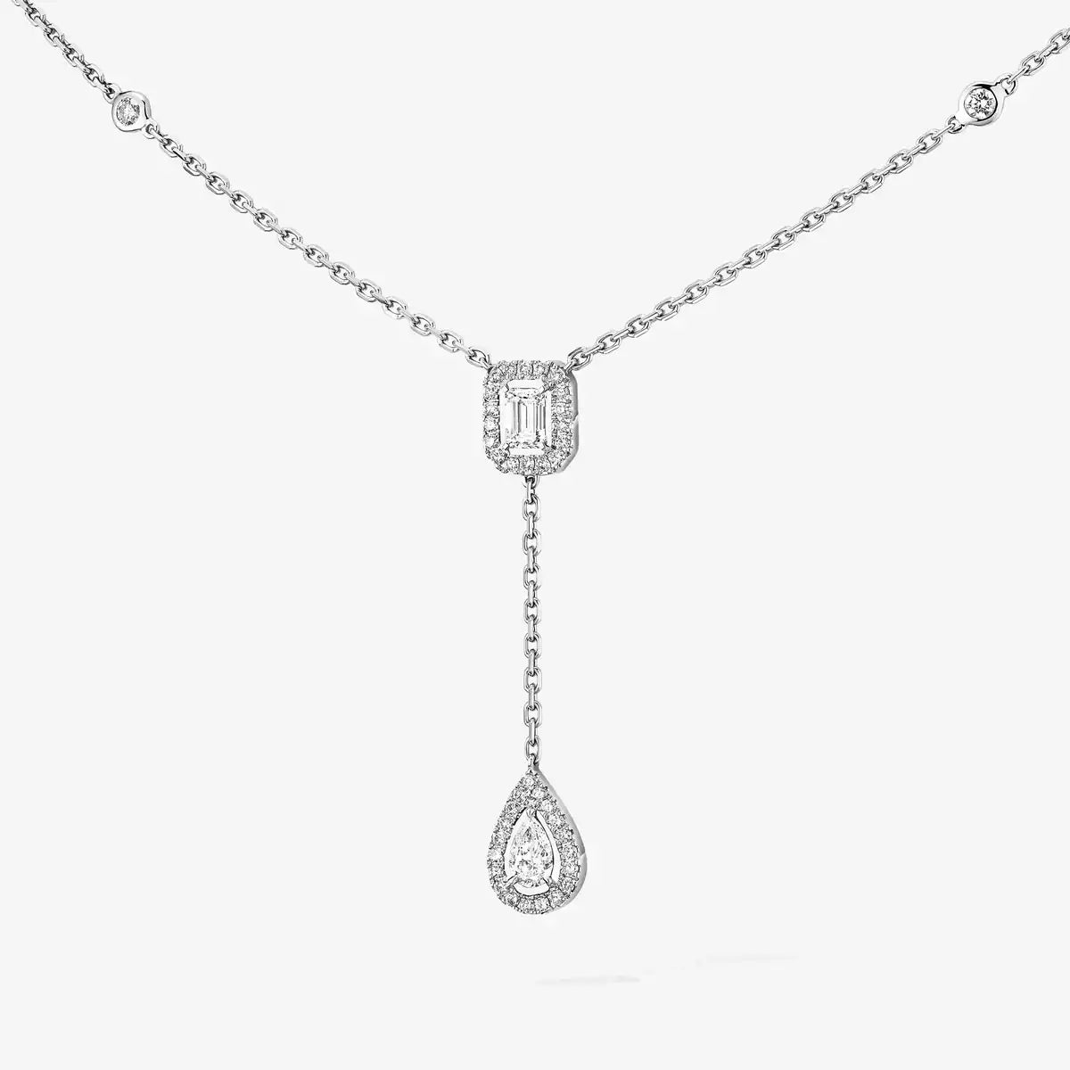 [Veyra Jewelry]Gold Diamond Tie Necklace