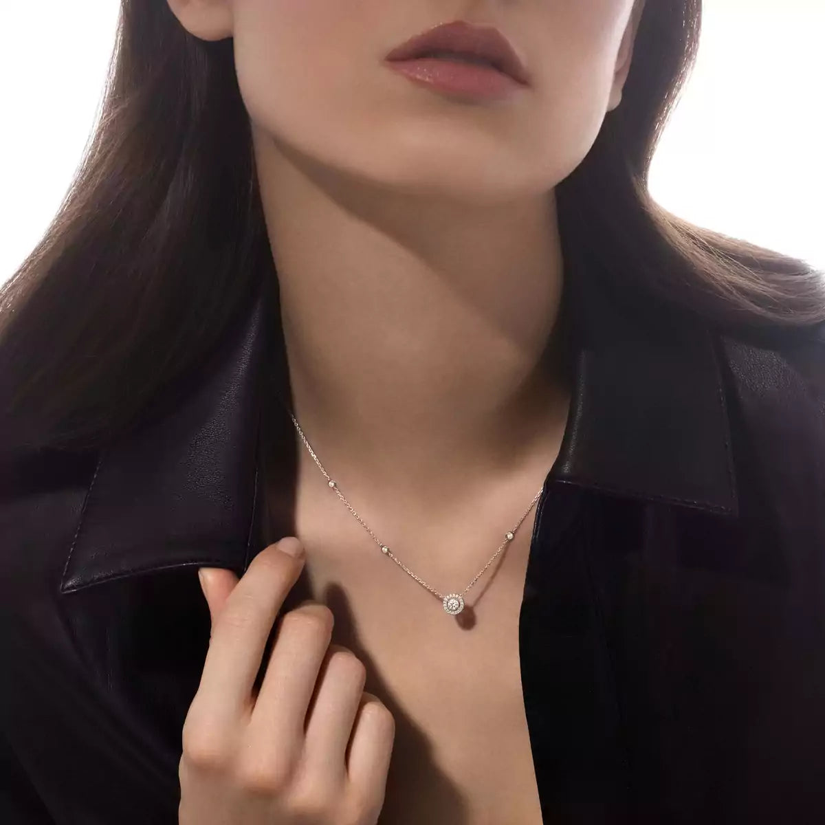 [Veyra Jewelry]Diamond Necklace 0,20ct Brilliant Shape Joy