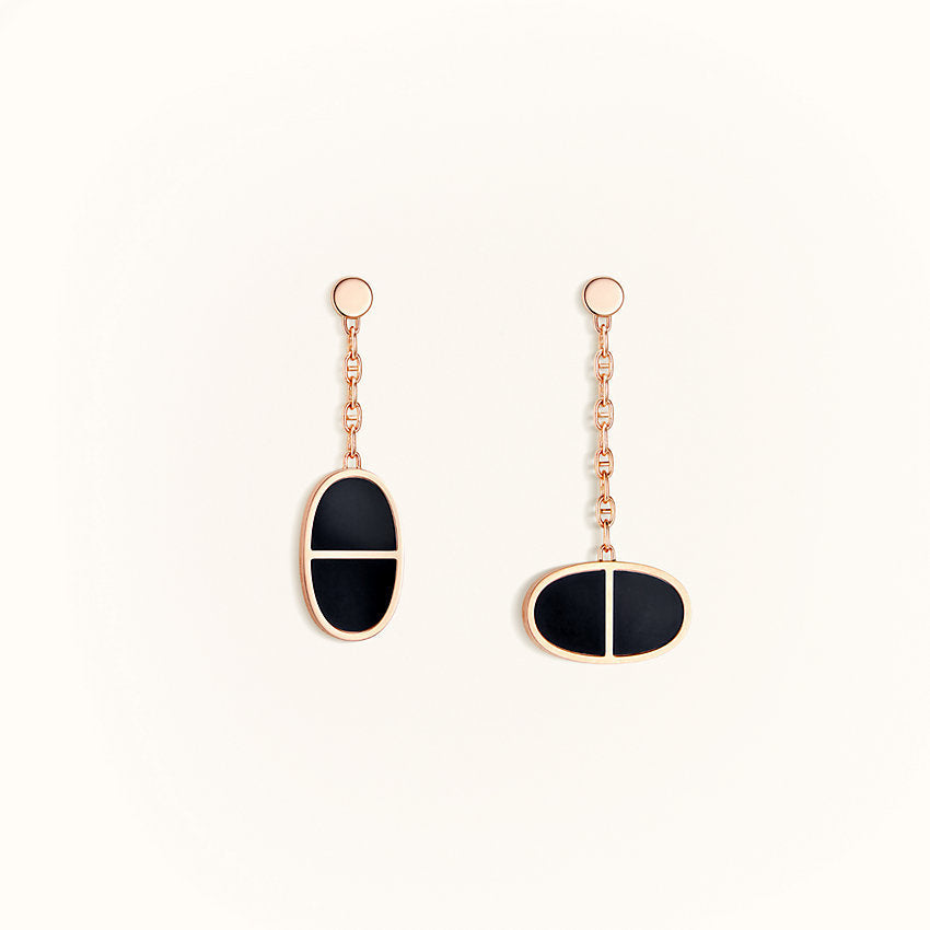 ¡®Veyra Jewelry¡¯CHAINE VERSO BLACK CERAMIC EARRINGS