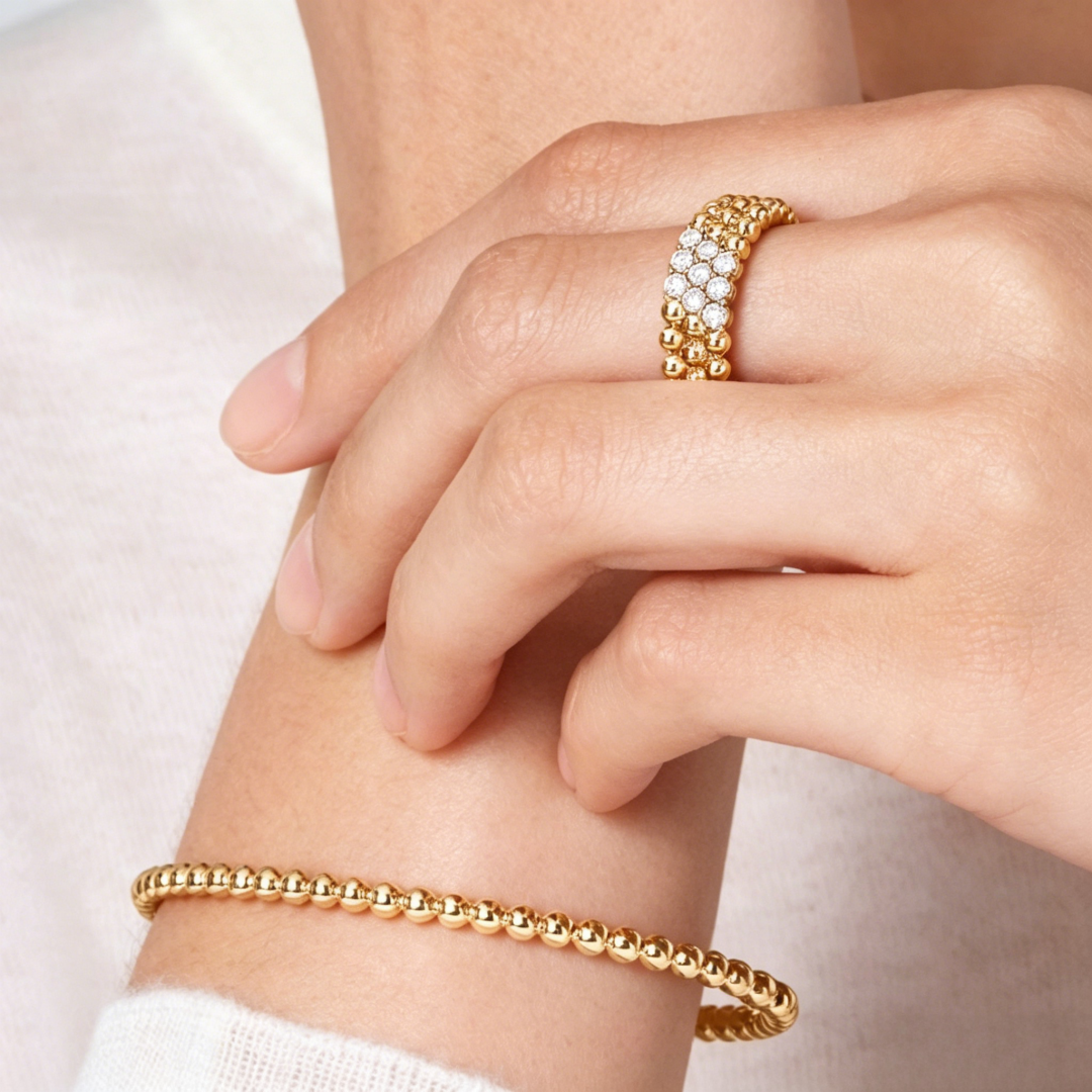 [Veyra Jewelry] THREE-ROW DIAMOND RING