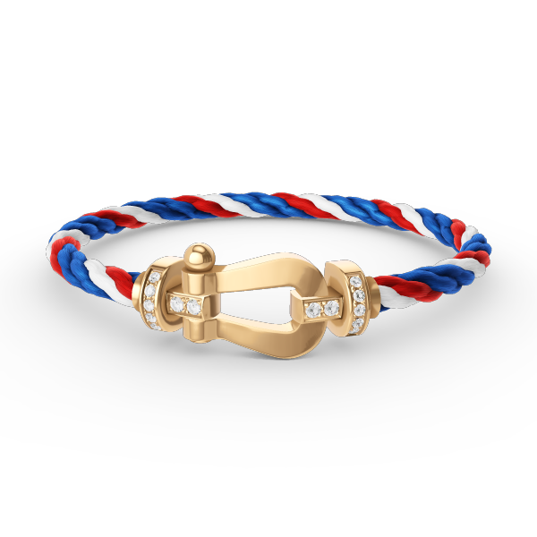 ¡®Veyra Jewelry¡¯FORCE LARGE HORSESHOE HALF DIAMOND BRACELET GOLD