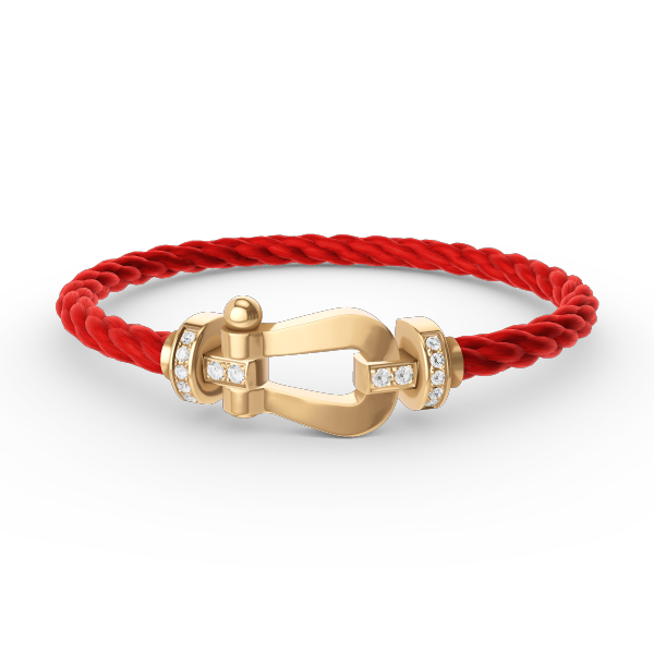¡®Veyra Jewelry¡¯FORCE LARGE HORSESHOE HALF DIAMOND BRACELET GOLD