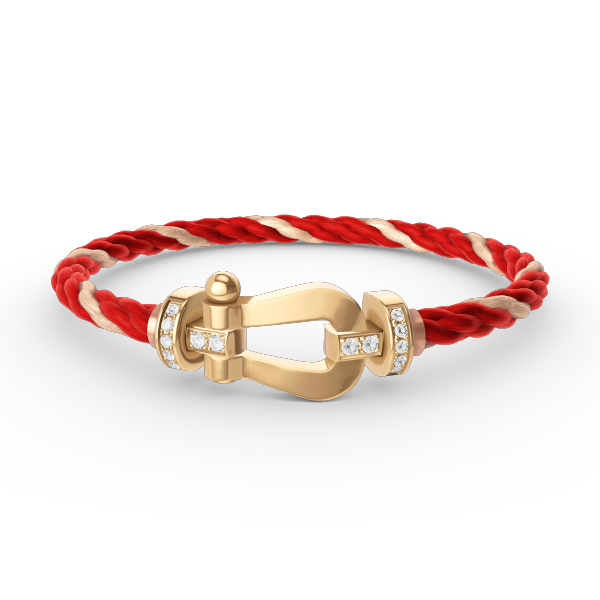 ¡®Veyra Jewelry¡¯FORCE LARGE HORSESHOE HALF DIAMOND BRACELET GOLD
