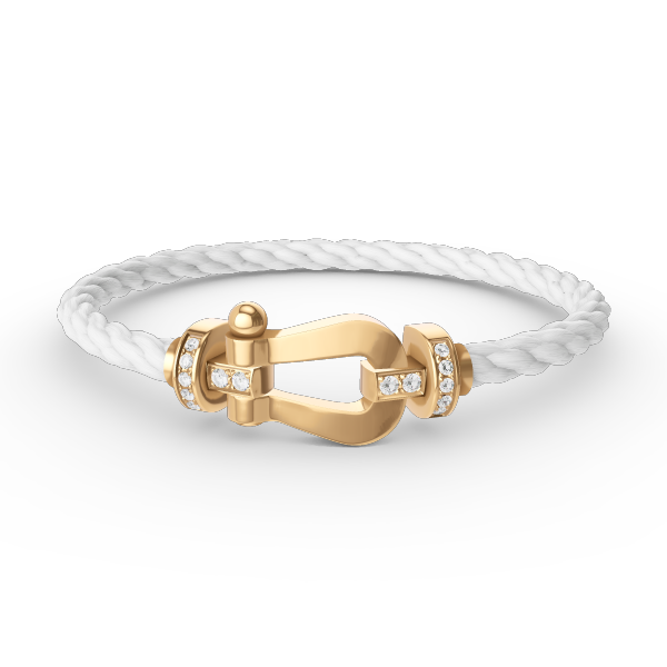 ¡®Veyra Jewelry¡¯FORCE LARGE HORSESHOE HALF DIAMOND BRACELET GOLD