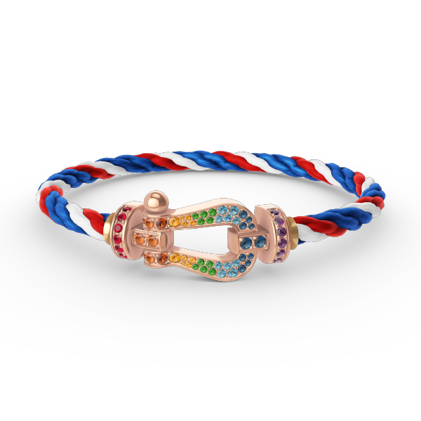 ¡®Veyra Jewelry¡¯FORCE LARGE HORSESHOE  COLORED DIAMOND BRACELET ROSE GOLD
