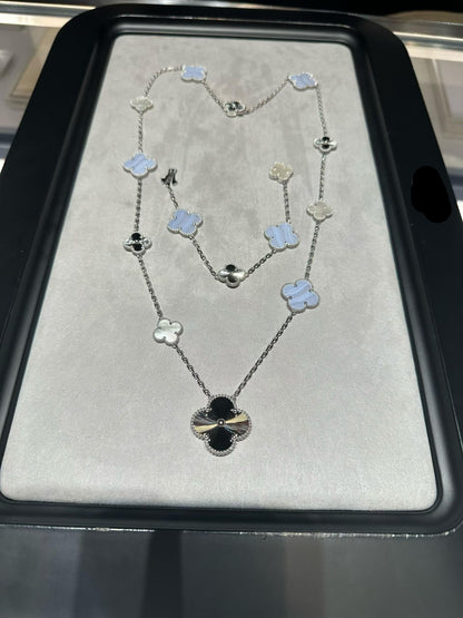 [¡®Veyra Jewelry¡¯] 25 NEW CLOVER 15 MOTIFS PURPLE CHALCEDONY