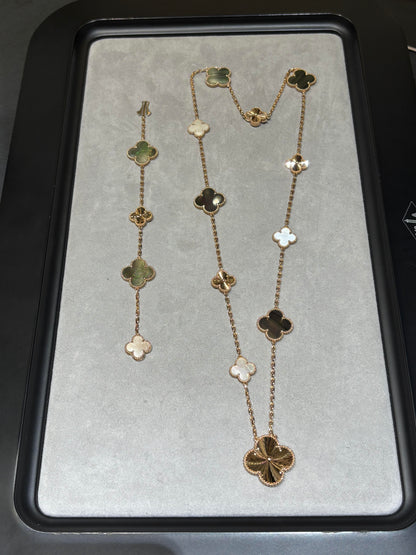 [¡®Veyra Jewelry¡¯] 25 NEW CLOVER 15 MOTIFS GRAY MOTHER-OF-PEARL
