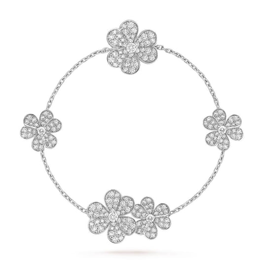 ¡®Veyra Jewelry¡¯FRIVOLE SILVER 5 FLOWERS BRACELET