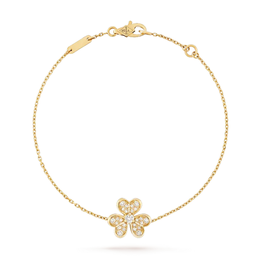 ¡®Veyra Jewelry¡¯FRIVOLE GOLD FLOWER DIAMOND BRACELET
