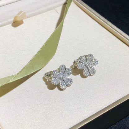 ¡®Veyra Jewelry¡¯FRIVOLE SILVER FLOWER DIAMOND EARRINGS