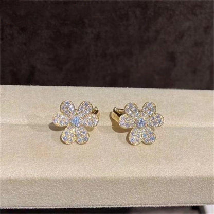 ¡®Veyra Jewelry¡¯FRIVOLE GOLD FLOWER DIAMOND EARRINGS