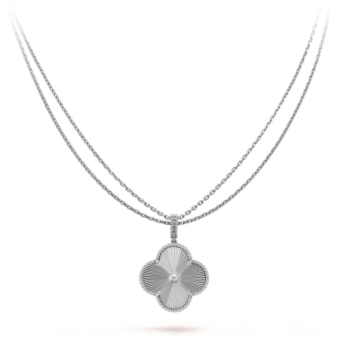 ¡®Veyra Jewelry¡¯CLOVER 25MM SILVER BIG CLOVER NECKLACE