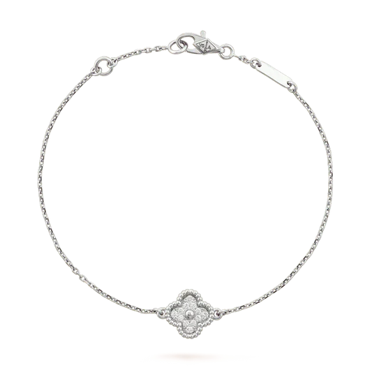 ¡®Veyra Jewelry¡¯CLOVER  SINGLE FLOWER BRACELET SILVER