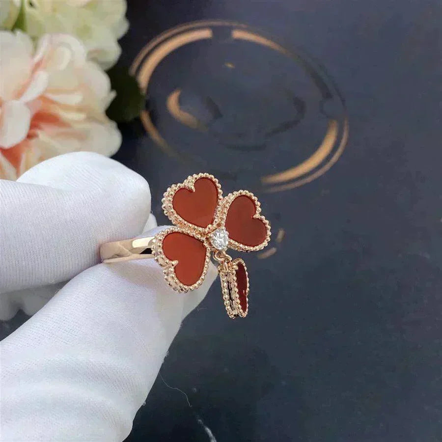 ¡®Veyra Jewelry¡¯SWEET CLOVER CARNELIAN RING
