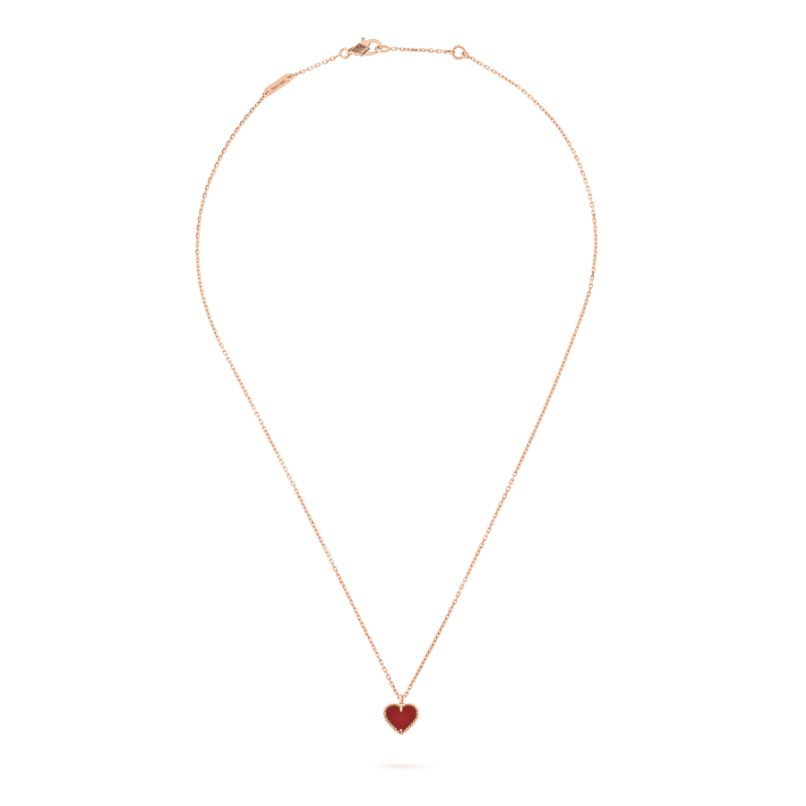 ¡®Veyra Jewelry¡¯SWEET CLOVER CARNELIAN HEART NECKLACE