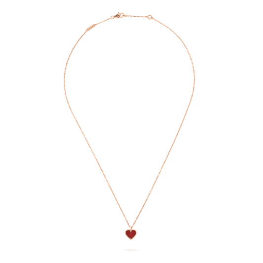 ¡®Veyra Jewelry¡¯SWEET CLOVER CARNELIAN HEART NECKLACE