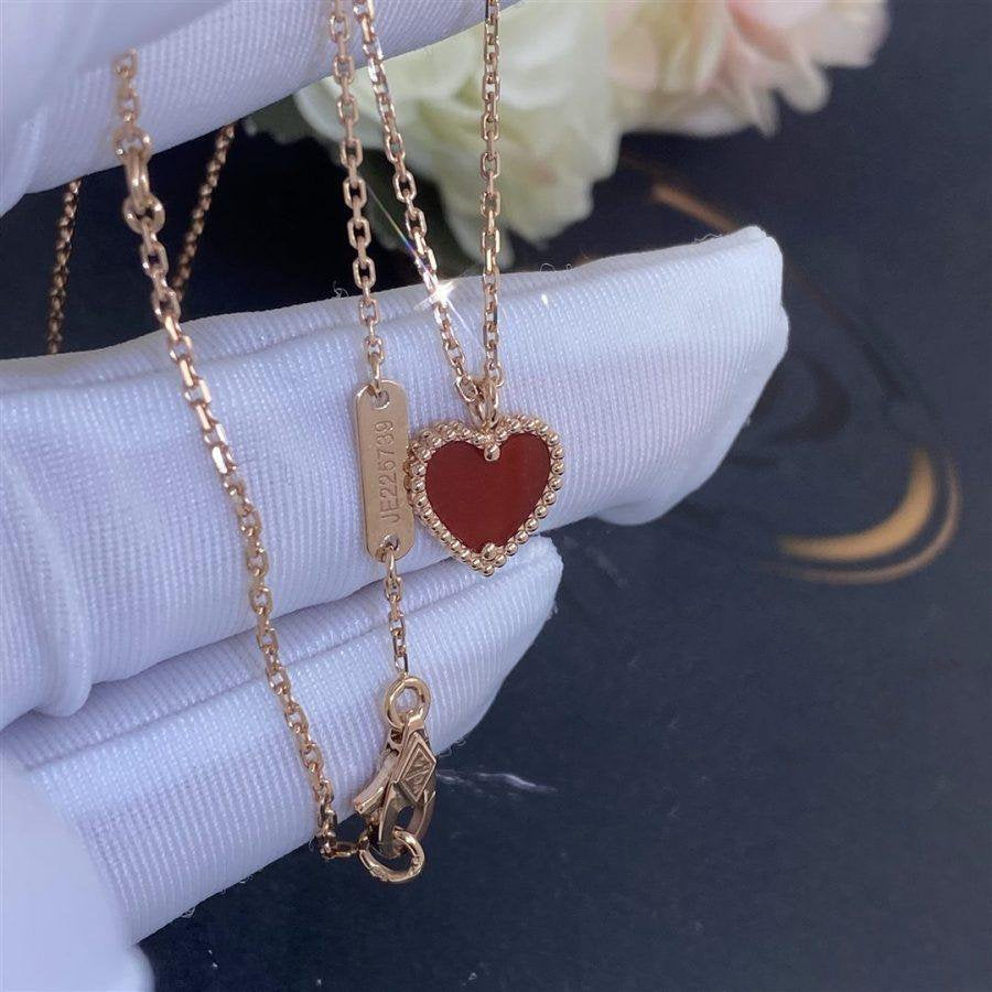 ¡®Veyra Jewelry¡¯SWEET CLOVER CARNELIAN HEART NECKLACE