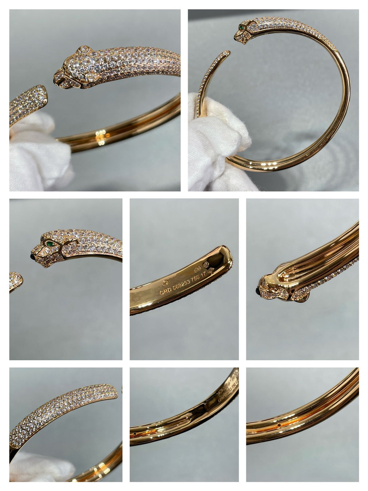 ¡®Veyra Jewelry¡¯PANTHERE FULL DIAMOND OPEN BRACELET