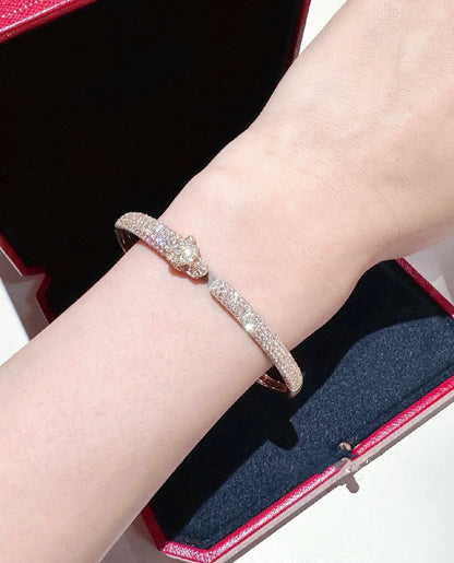¡®Veyra Jewelry¡¯PANTHERE FULL DIAMOND OPEN BRACELET