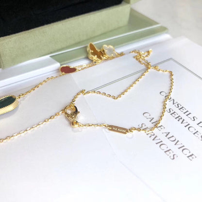 ¡®Veyra Jewelry¡¯LUCKY SPRING 4 MOTIFS ROSE GOLD NECKLACE