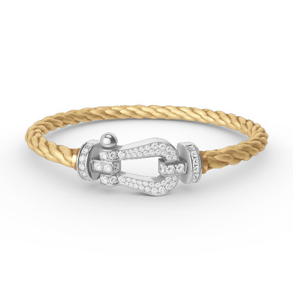 ¡®Veyra Jewelry¡¯FORCE LARGE HORSESHOE FULL DIAMOND BRACELET SILVER