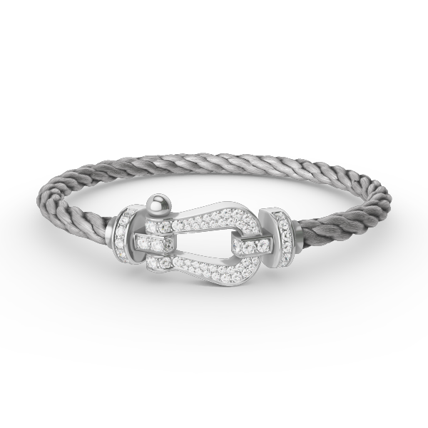 ¡®Veyra Jewelry¡¯FORCE LARGE HORSESHOE FULL DIAMOND BRACELET SILVER