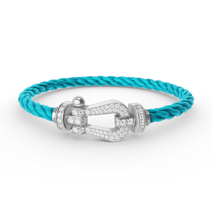 ¡®Veyra Jewelry¡¯FORCE LARGE HORSESHOE FULL DIAMOND BRACELET SILVER
