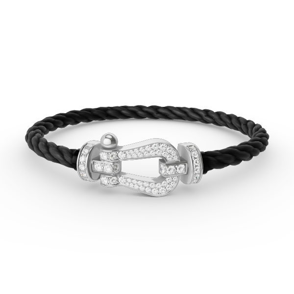 ¡®Veyra Jewelry¡¯FORCE LARGE HORSESHOE FULL DIAMOND BRACELET SILVER