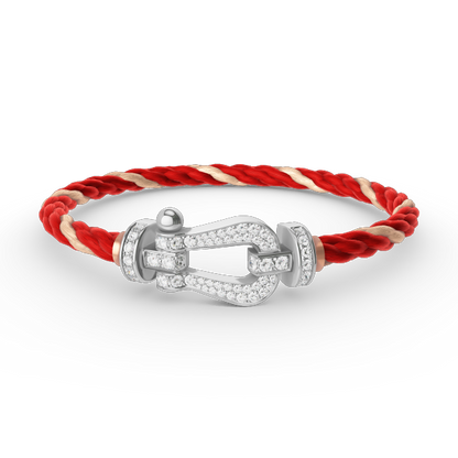 ¡®Veyra Jewelry¡¯FORCE LARGE HORSESHOE FULL DIAMOND BRACELET SILVER