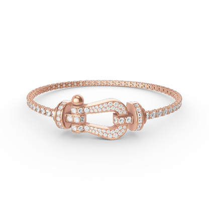 ¡®Veyra Jewelry¡¯FORCE  LARGE HORSESHOE FULL DIAMOND TENNIS BRACELET